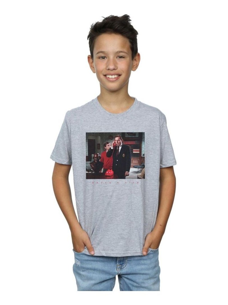DC Comics - T-shirt BATMAN TV SERIES Gris chiné - Kiabi