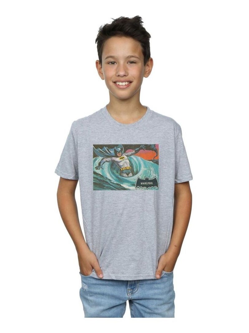 DC Comics - T-shirt BATMAN TV SERIES Gris chiné - Kiabi