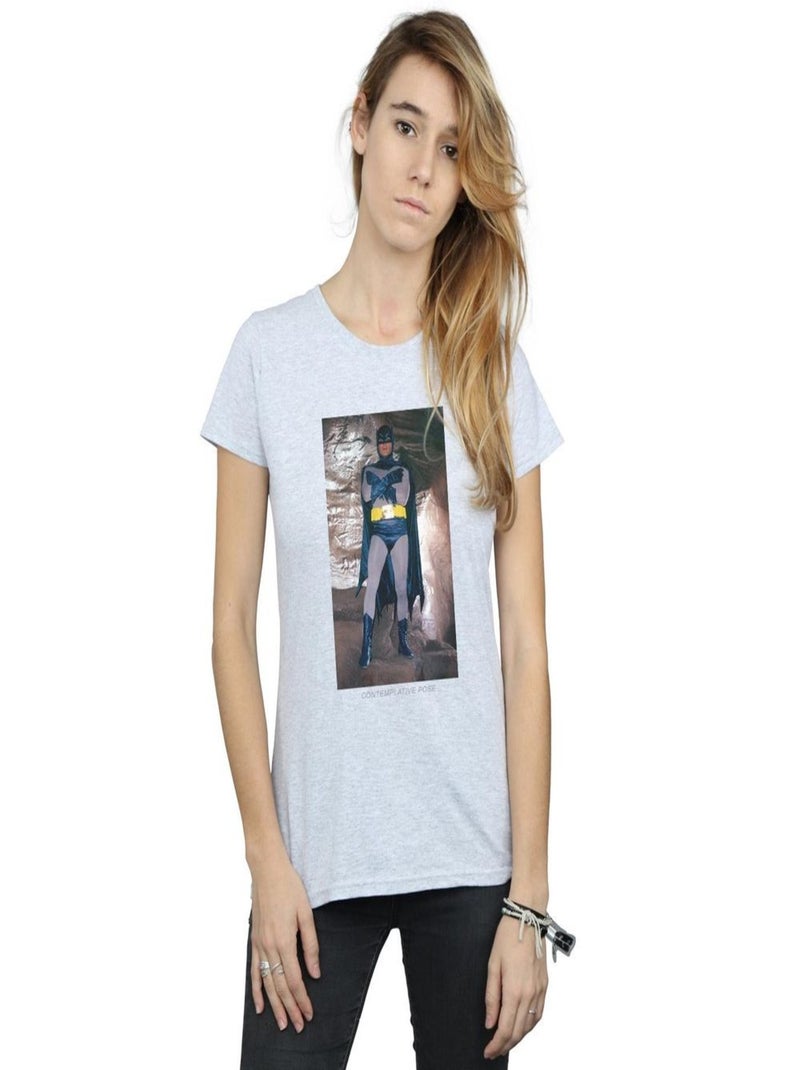DC Comics - T-shirt BATMAN TV SERIES Gris chiné - Kiabi
