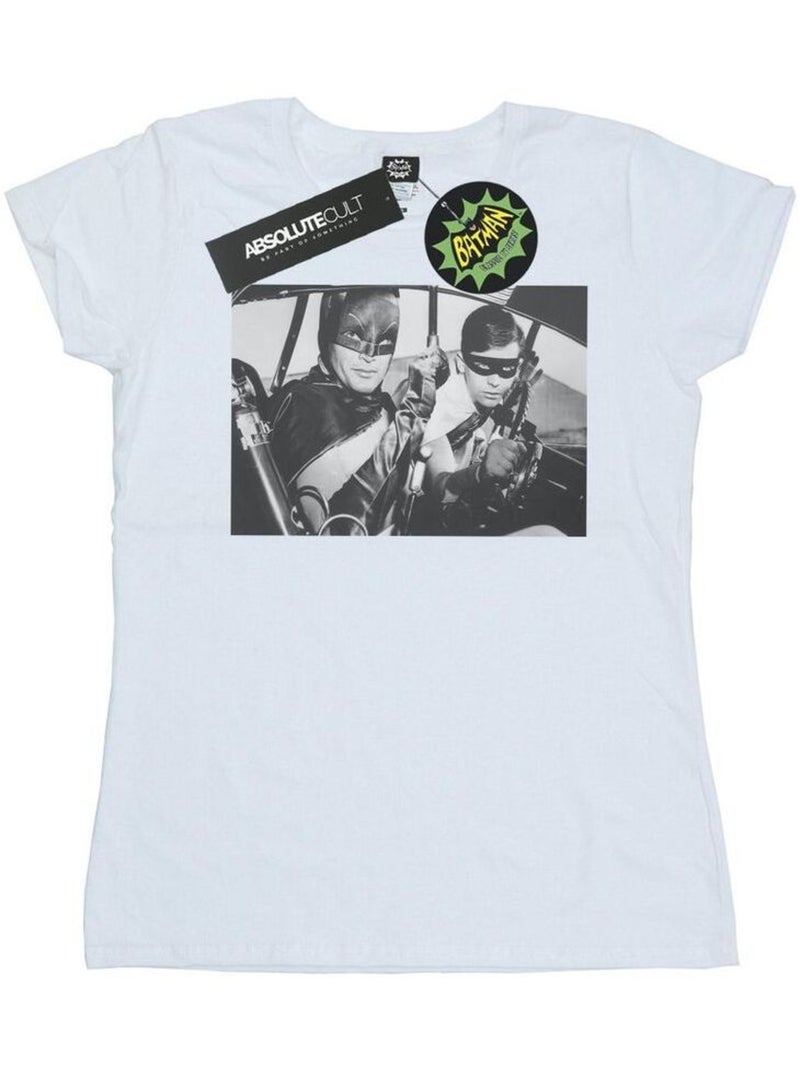 DC Comics - T-shirt BATMAN TV SERIES READY FOR ACTION Blanc - Kiabi