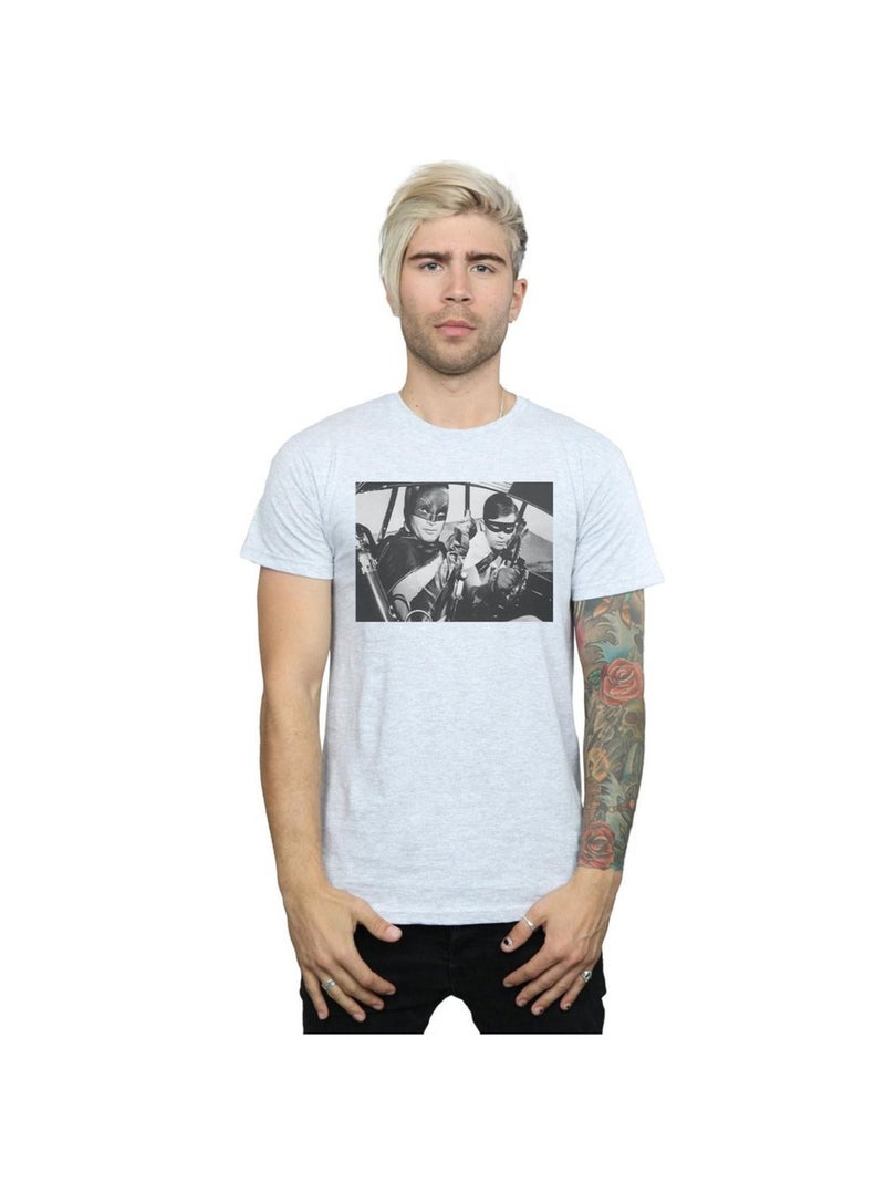 DC Comics - T-shirt BATMAN TV SERIES READY FOR ACTION Gris chiné - Kiabi