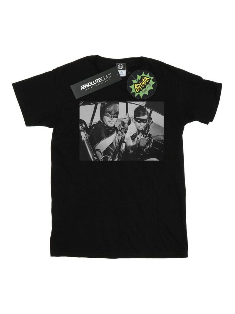 DC Comics - T-shirt BATMAN TV SERIES READY FOR ACTION Noir - Kiabi