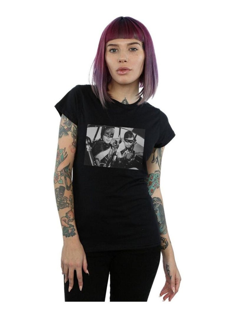 DC Comics - T-shirt BATMAN TV SERIES READY FOR ACTION Noir - Kiabi