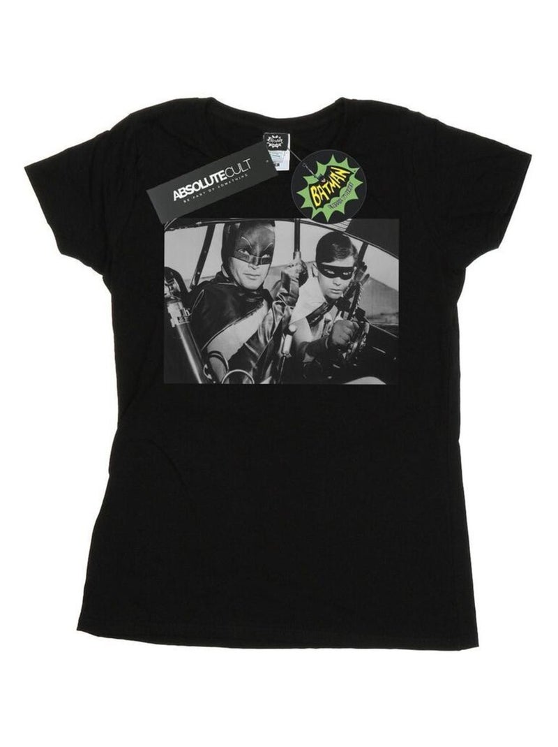 DC Comics - T-shirt BATMAN TV SERIES READY FOR ACTION Noir - Kiabi