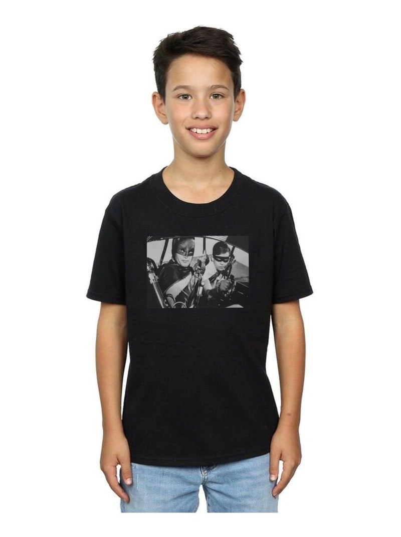 DC Comics - T-shirt BATMAN TV SERIES READY FOR ACTION Noir - Kiabi