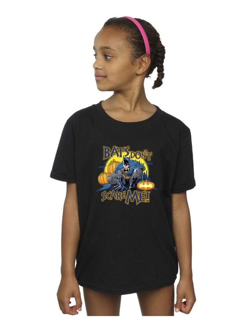 DC Comics - T-shirt BATS DON'T SCARE ME Noir - Kiabi
