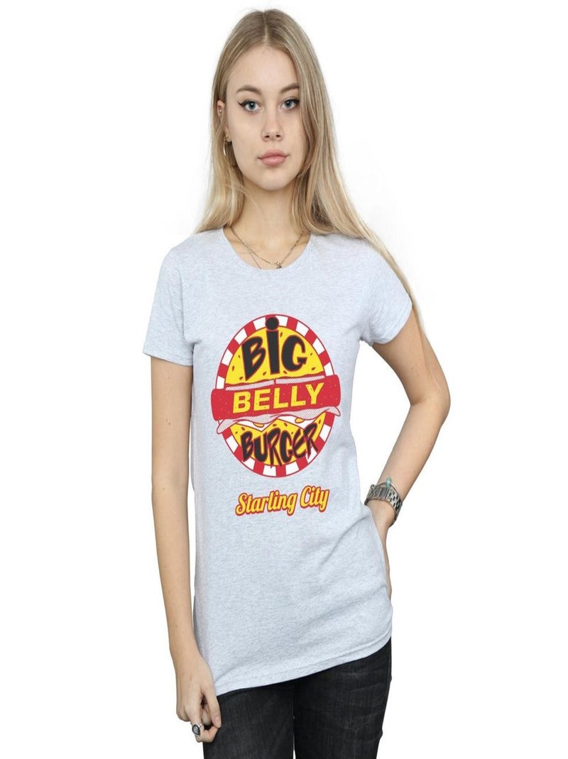 DC Comics - T-shirt BELLY BURGER Gris chiné - Kiabi
