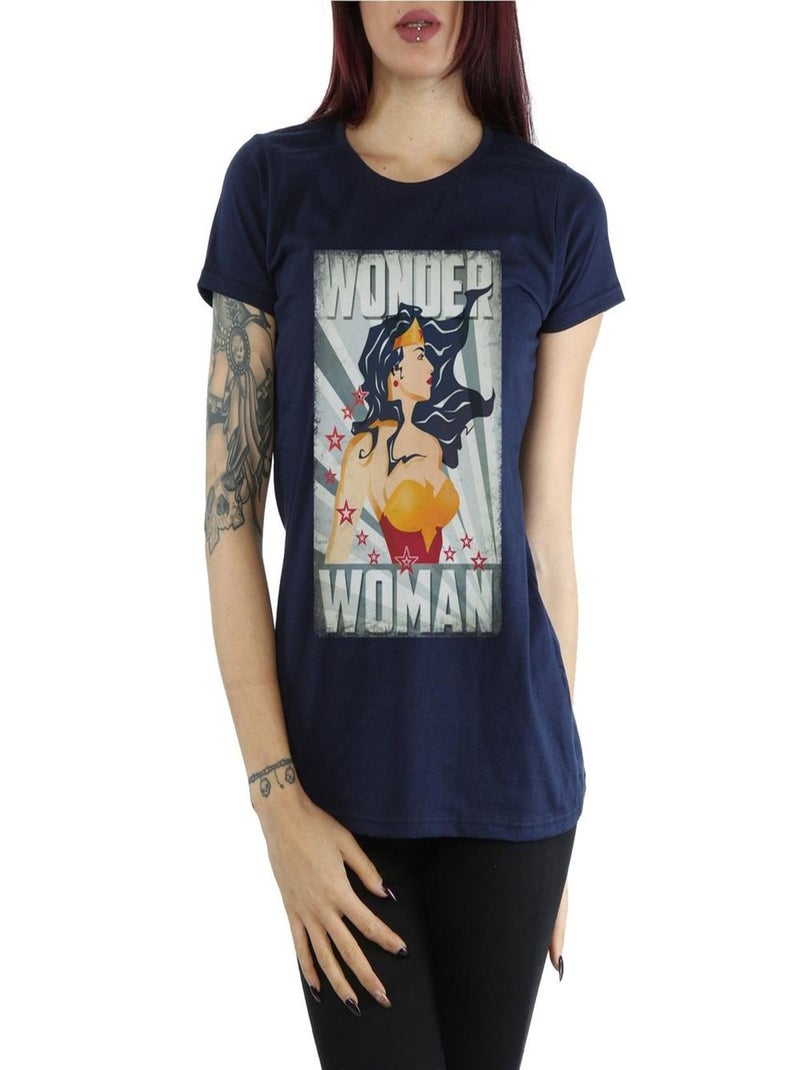 DC Comics - T-shirt Bleu marine - Kiabi