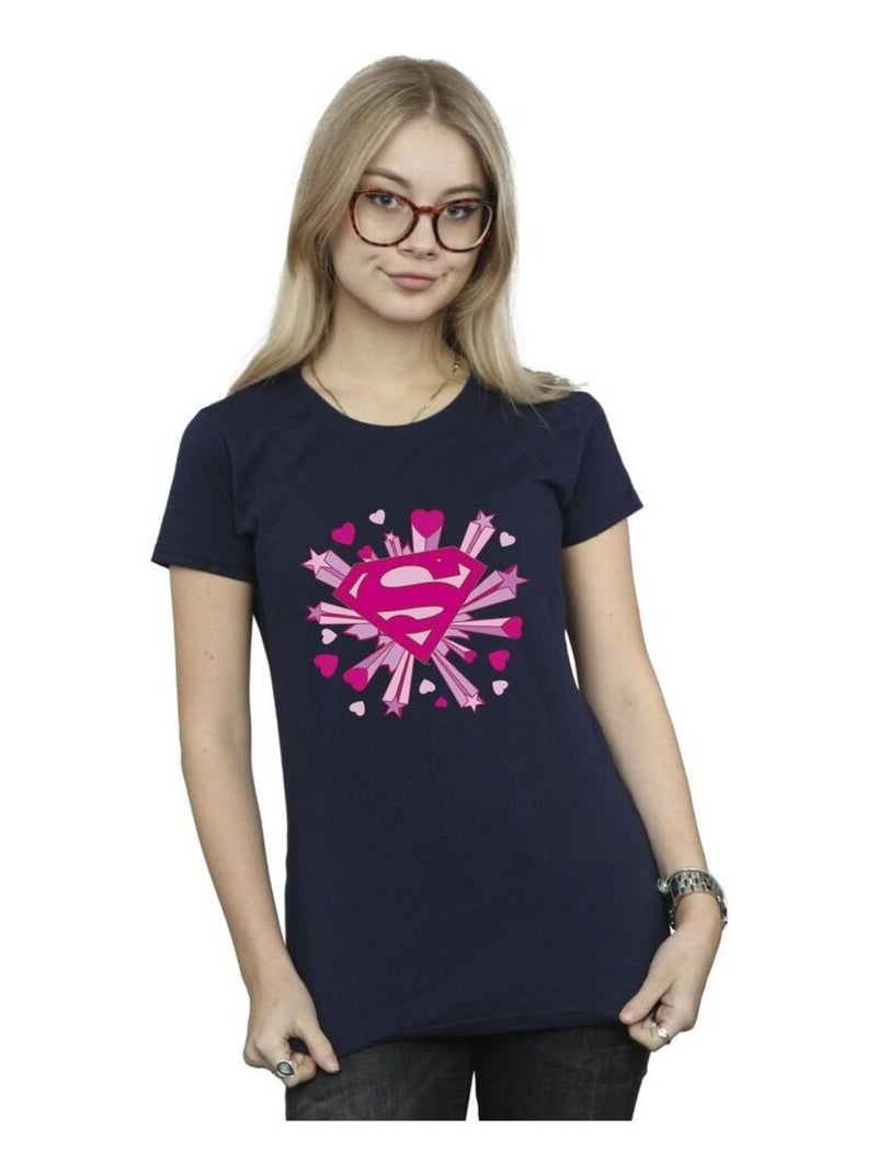 DC Comics - T-shirt Bleu marine - Kiabi