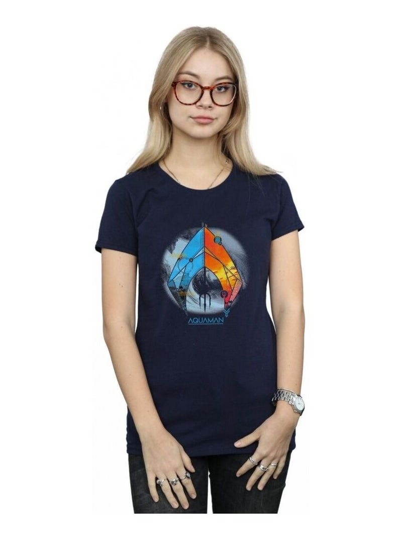 DC Comics - T-shirt Bleu marine - Kiabi