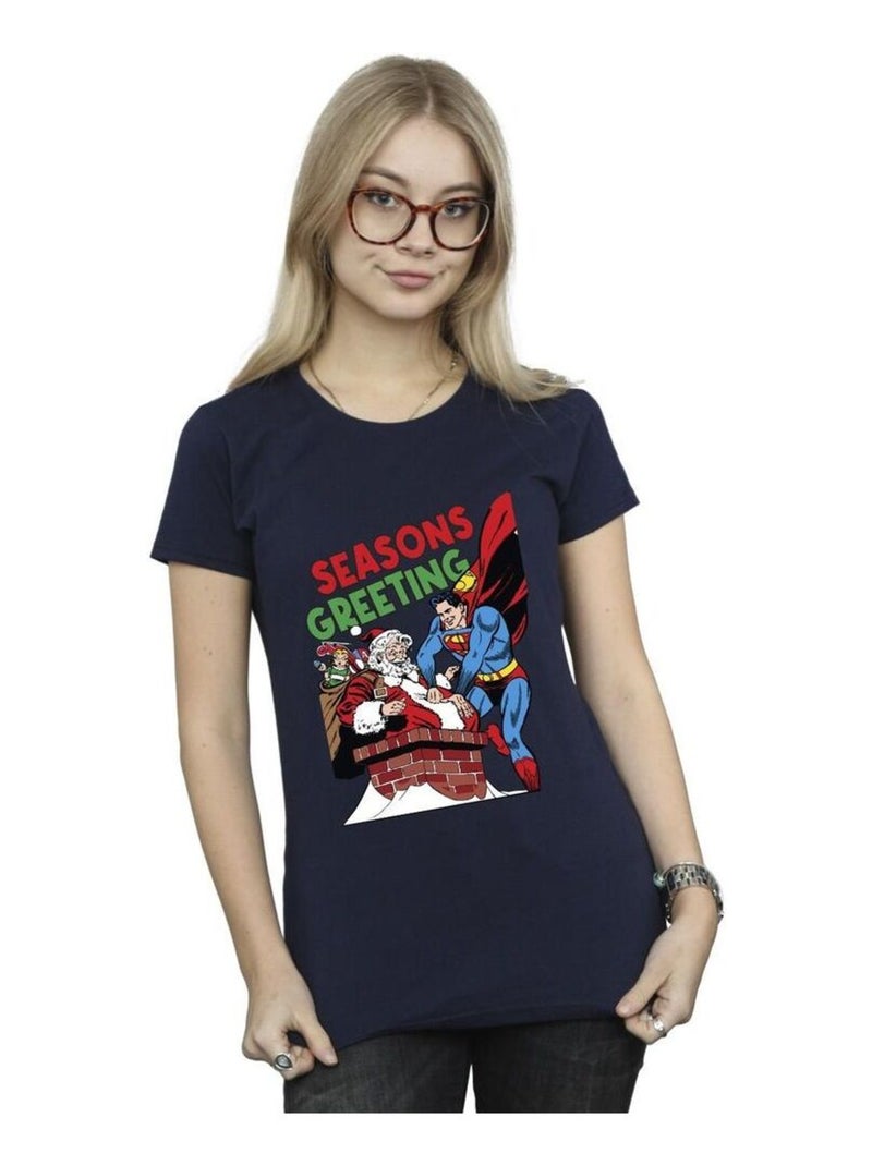 DC Comics - T-shirt Bleu marine - Kiabi