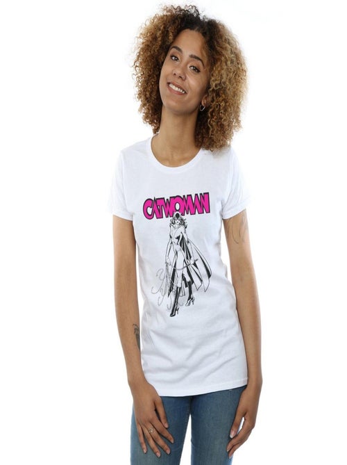 DC Comics - T-shirt CATWOMAN WHIP - Kiabi
