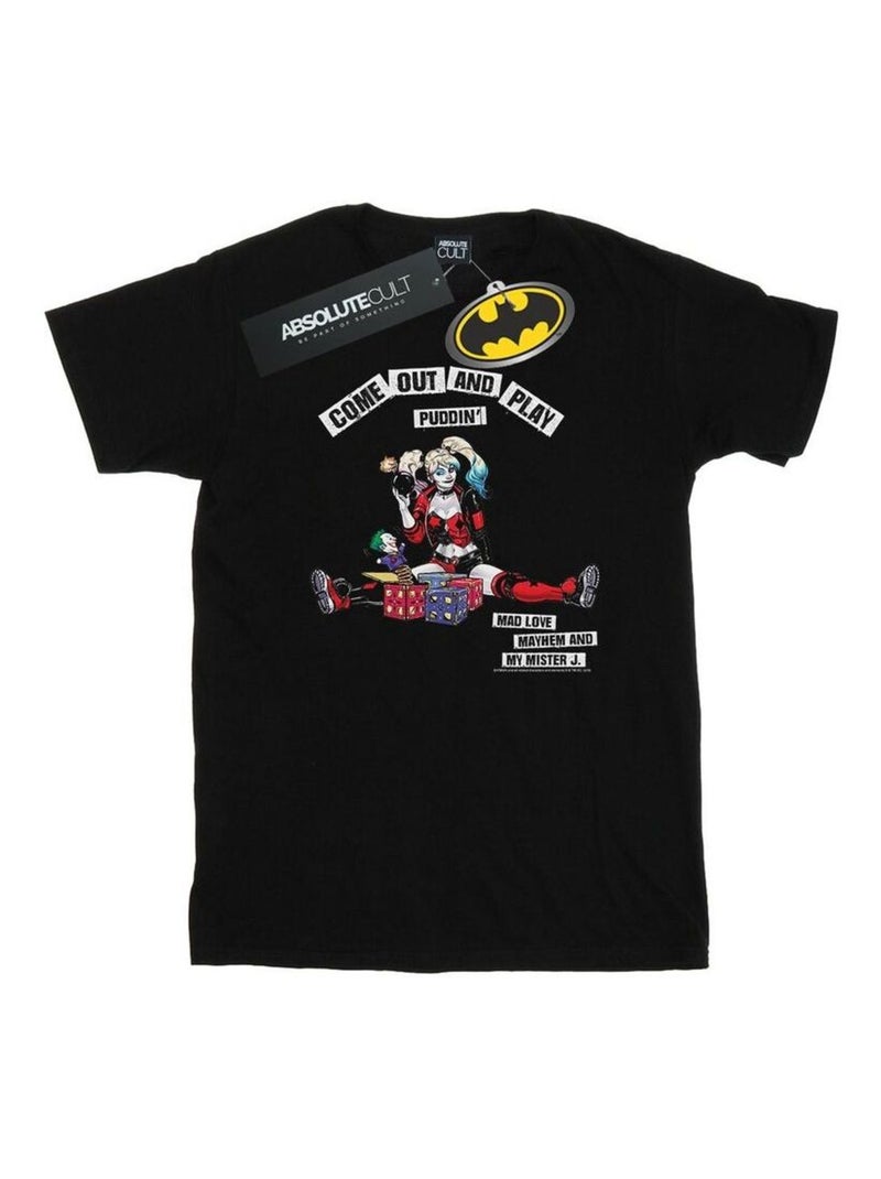 DC Comics - T-shirt COME OUT AND PLAY Noir - Kiabi