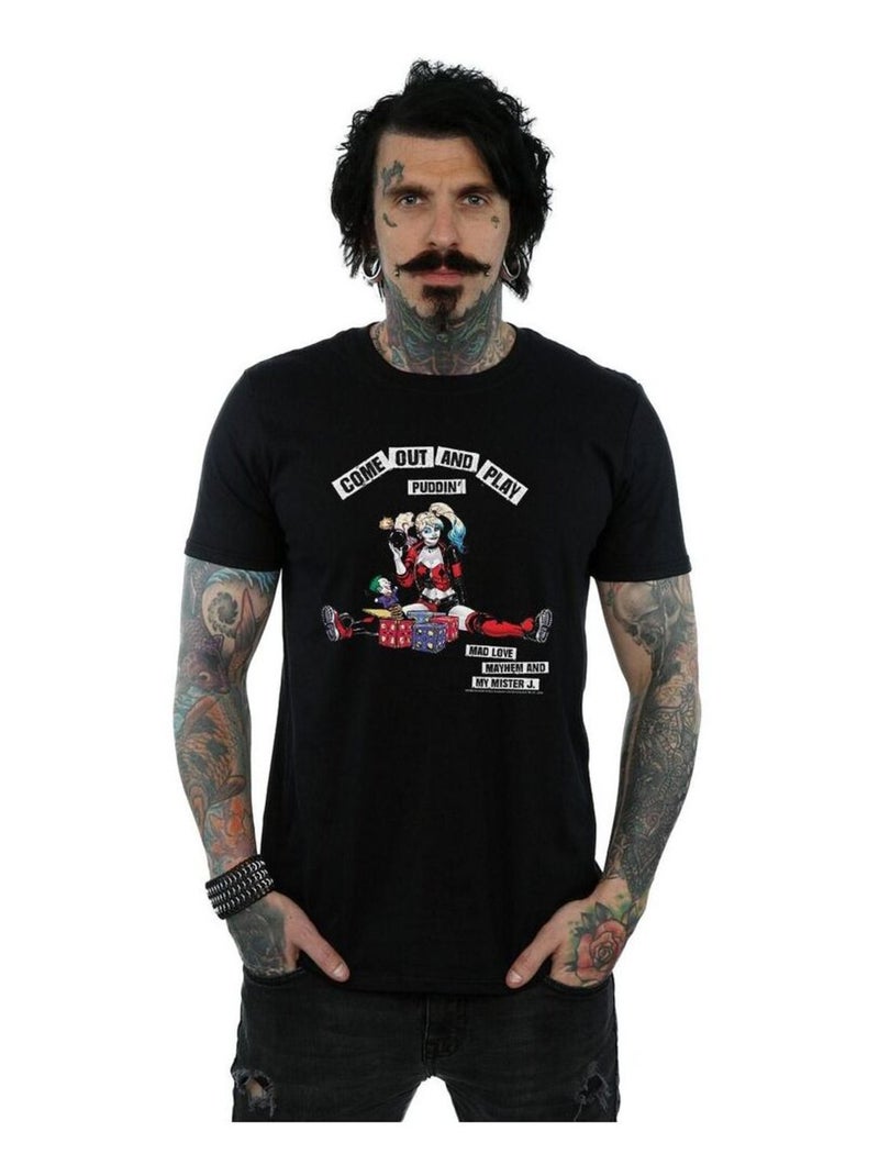 DC Comics - T-shirt COME OUT AND PLAY Noir - Kiabi