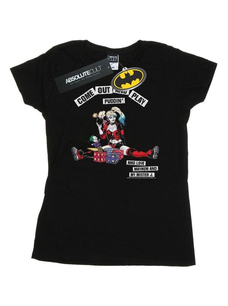 DC Comics - T-shirt COME OUT AND PLAY Noir - Kiabi