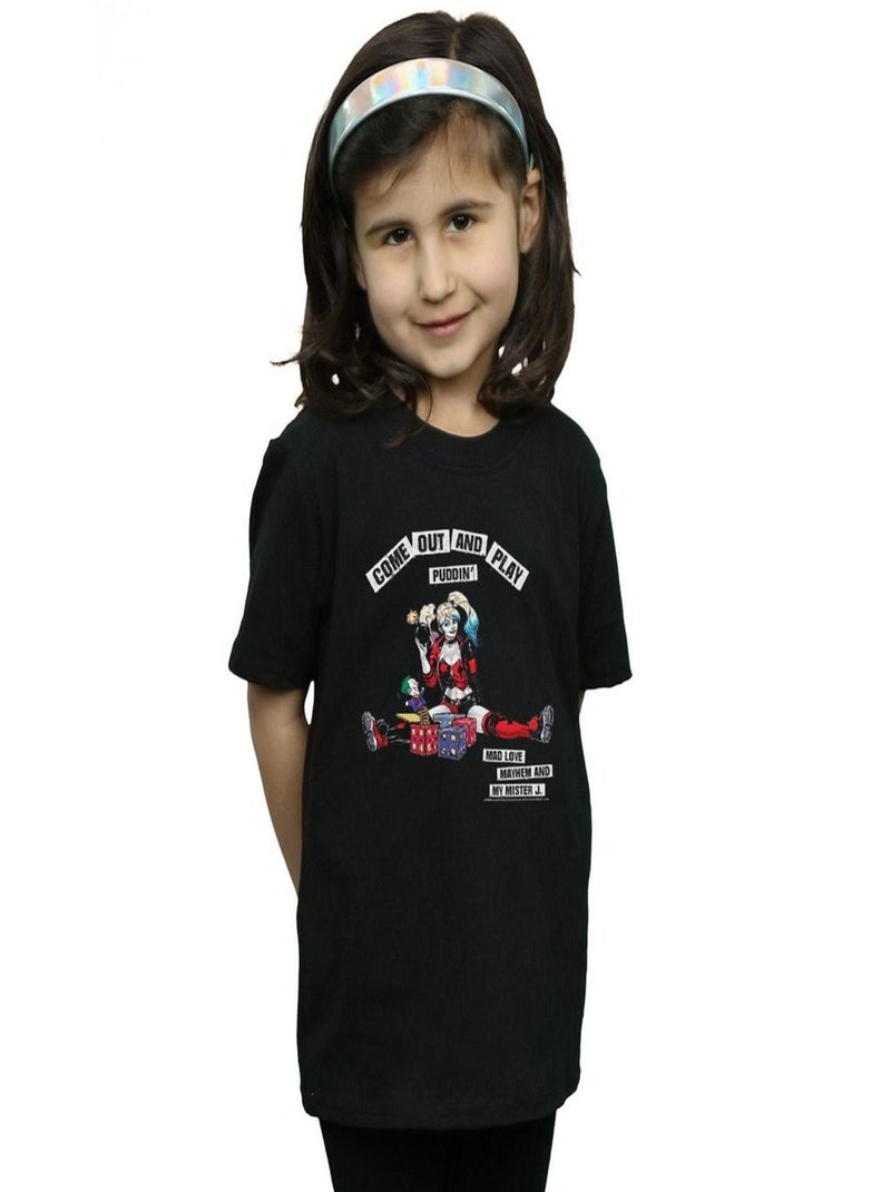 DC Comics - T-shirt COME OUT AND PLAY Noir - Kiabi