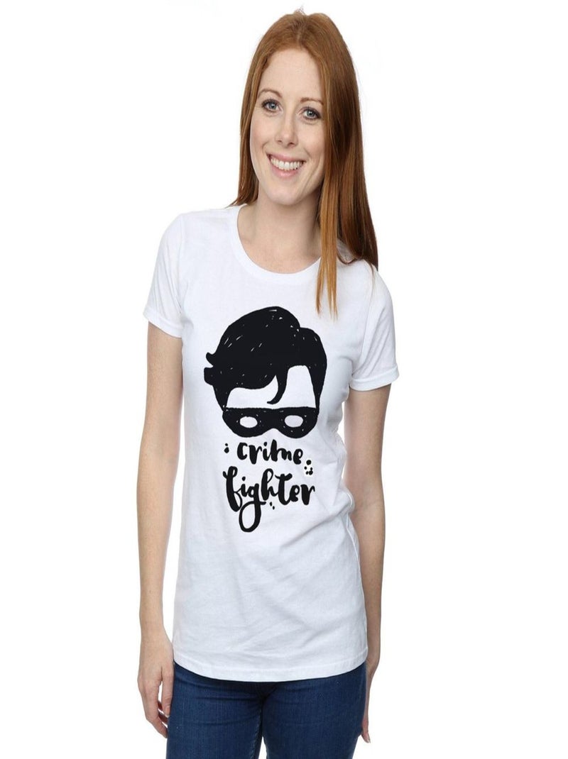 DC Comics - T-shirt CRIME FIGHTER Blanc - Kiabi
