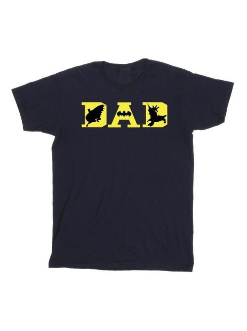 DC Comics - T-shirt DAD WITH BAT ICONS - Kiabi