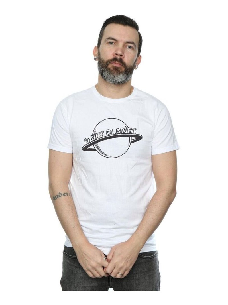 DC Comics - T-shirt DAILY PLANET Blanc - Kiabi