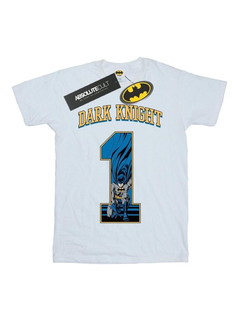 DC Comics - T-shirt DARK KNIGHT Blanc - Kiabi