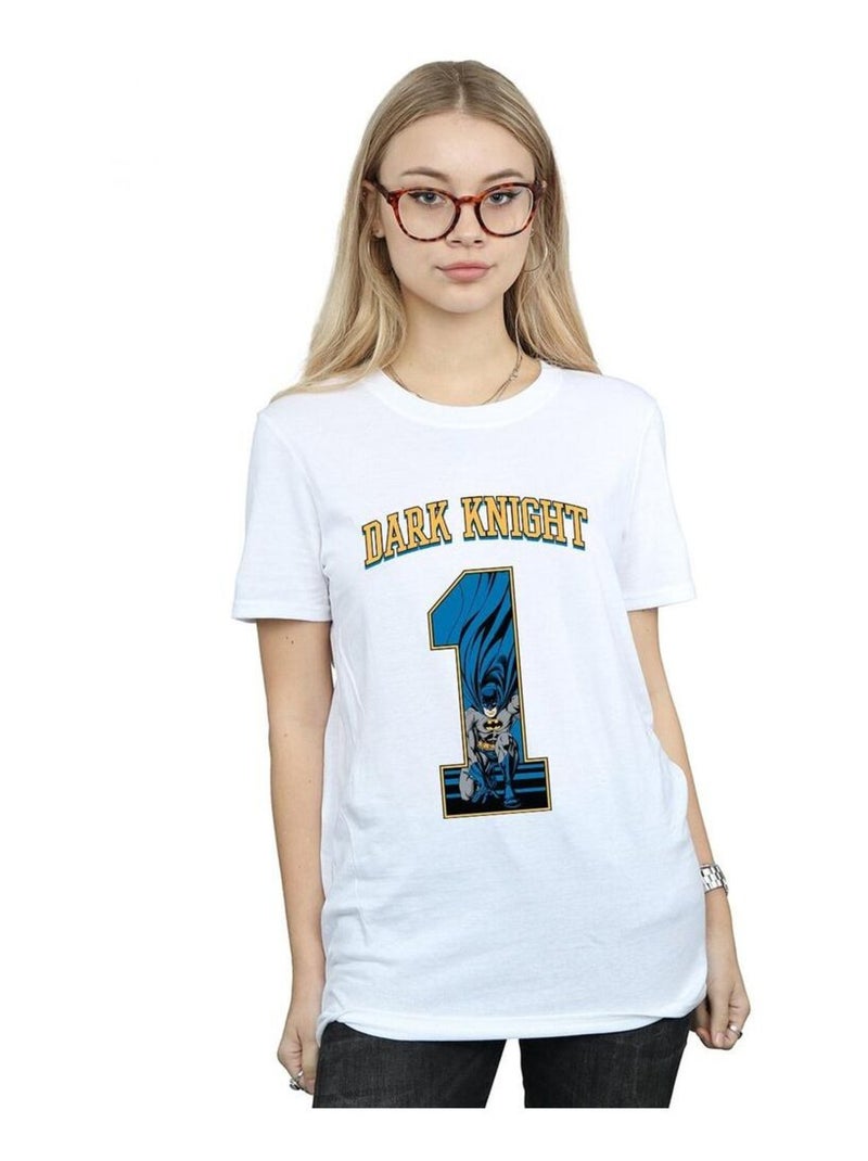 DC Comics - T-shirt DARK KNIGHT Blanc - Kiabi