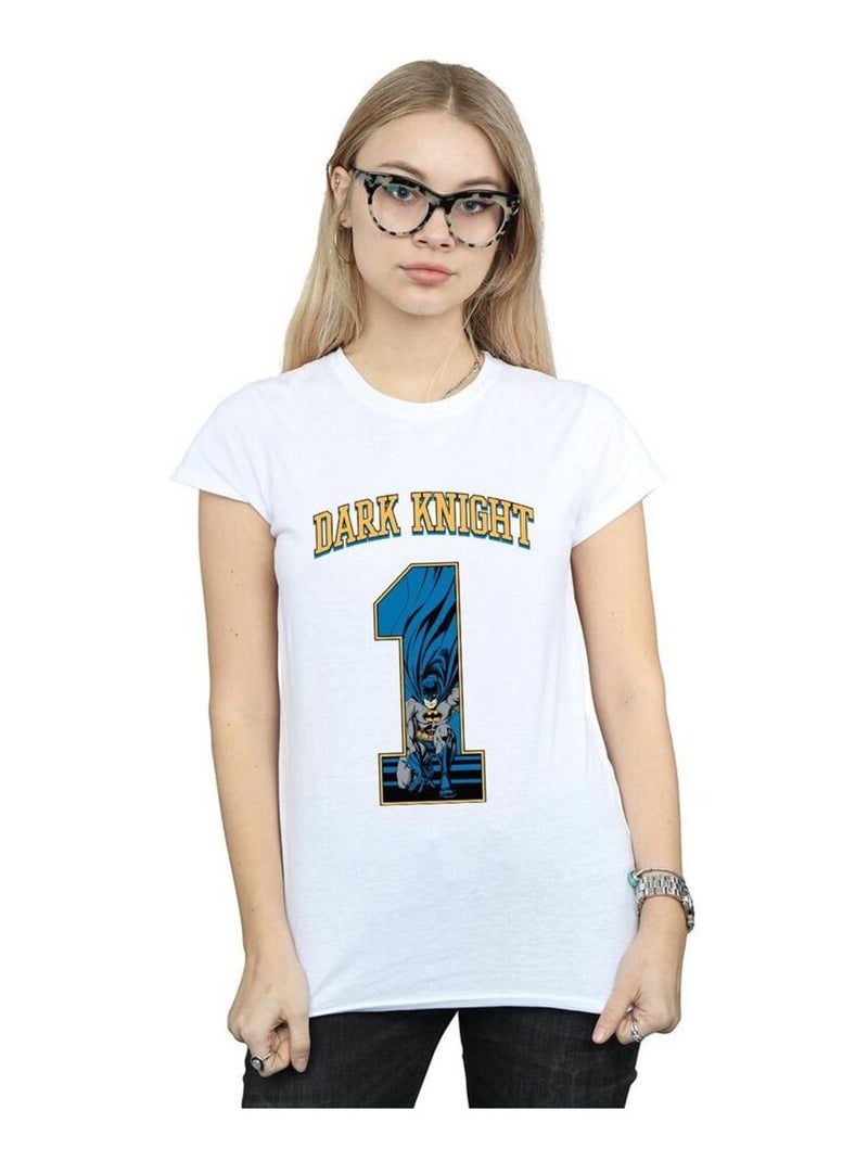 DC Comics - T-shirt DARK KNIGHT Blanc - Kiabi