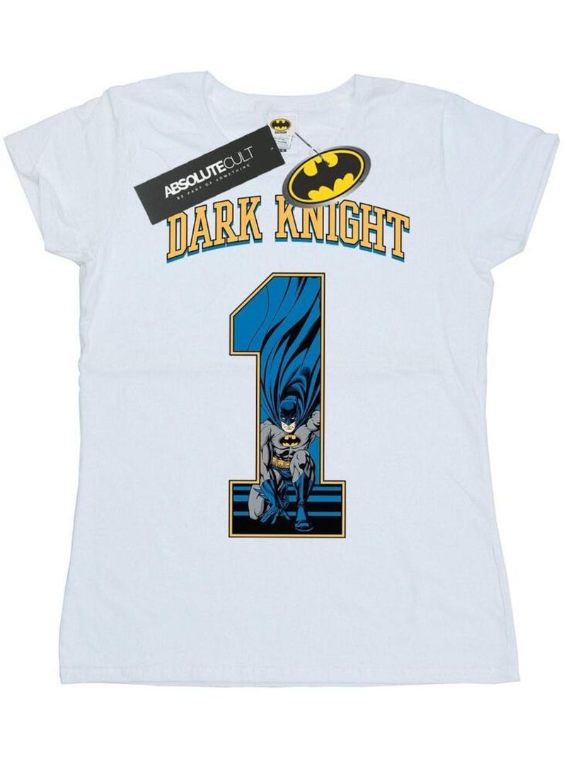 DC Comics - T-shirt DARK KNIGHT Blanc - Kiabi
