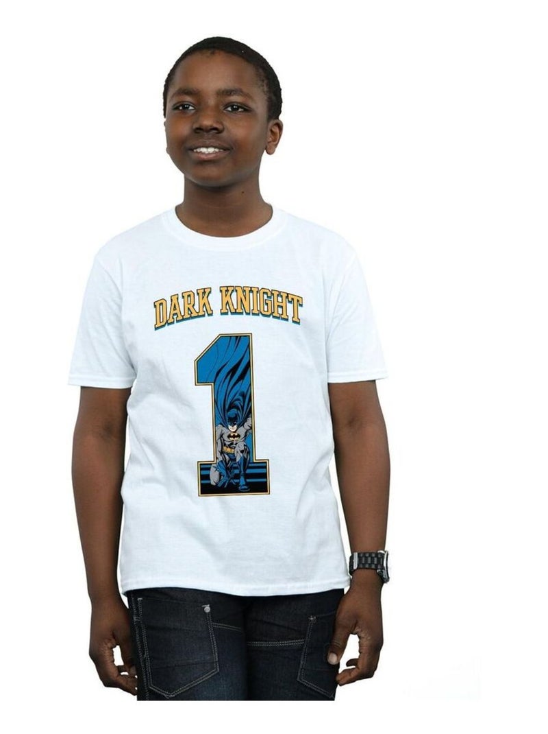 DC Comics - T-shirt DARK KNIGHT Blanc - Kiabi