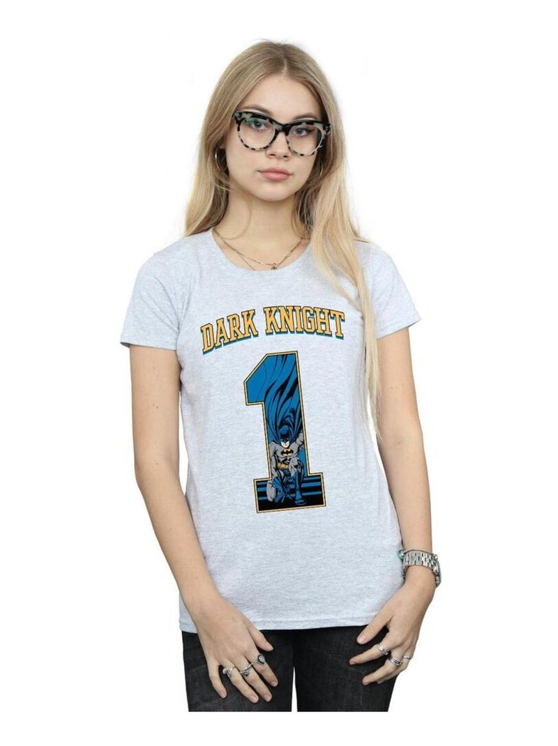 DC Comics - T-shirt DARK KNIGHT Gris chiné - Kiabi