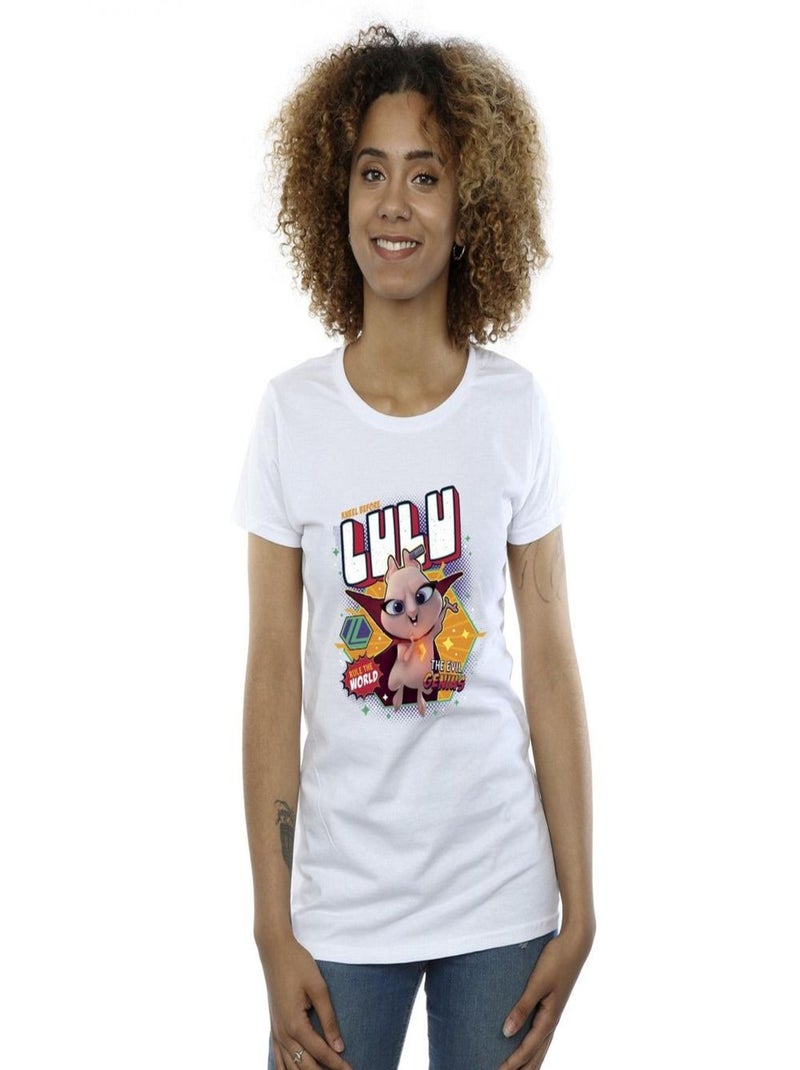 DC Comics - T-shirt DC LEAGUE OF SUPER-PETS EVIL GENIUS Blanc - Kiabi