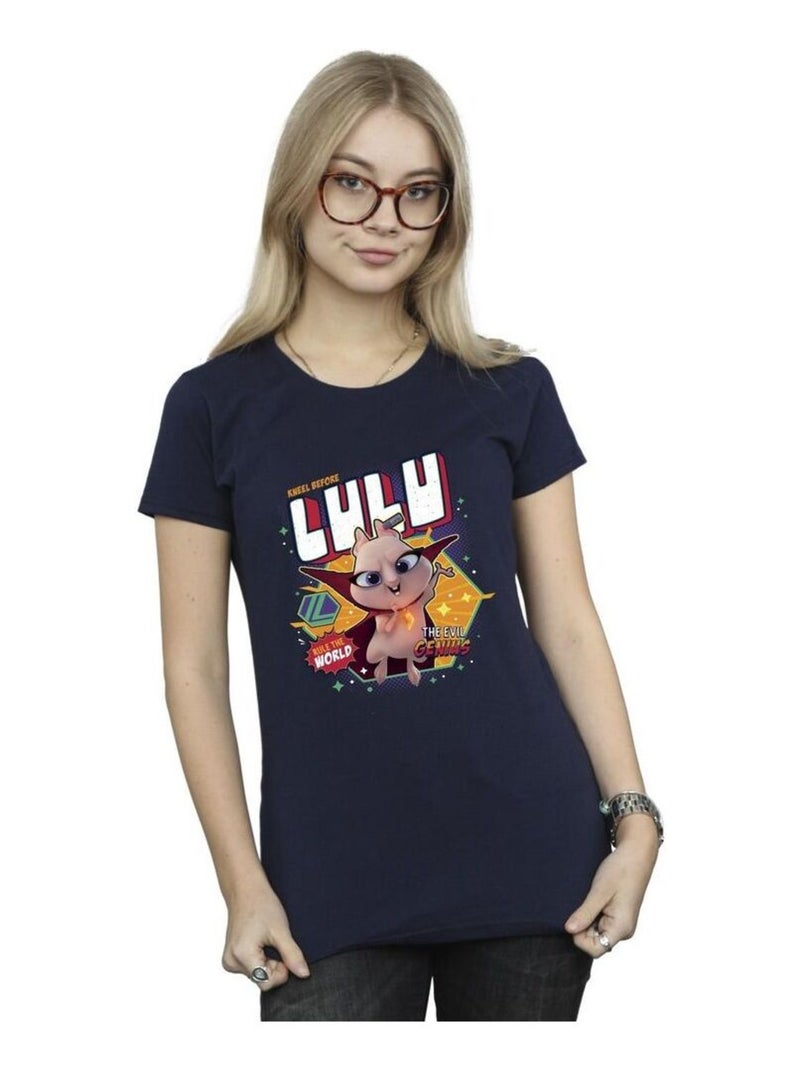 DC Comics - T-shirt DC LEAGUE OF SUPER-PETS EVIL GENIUS Bleu marine - Kiabi