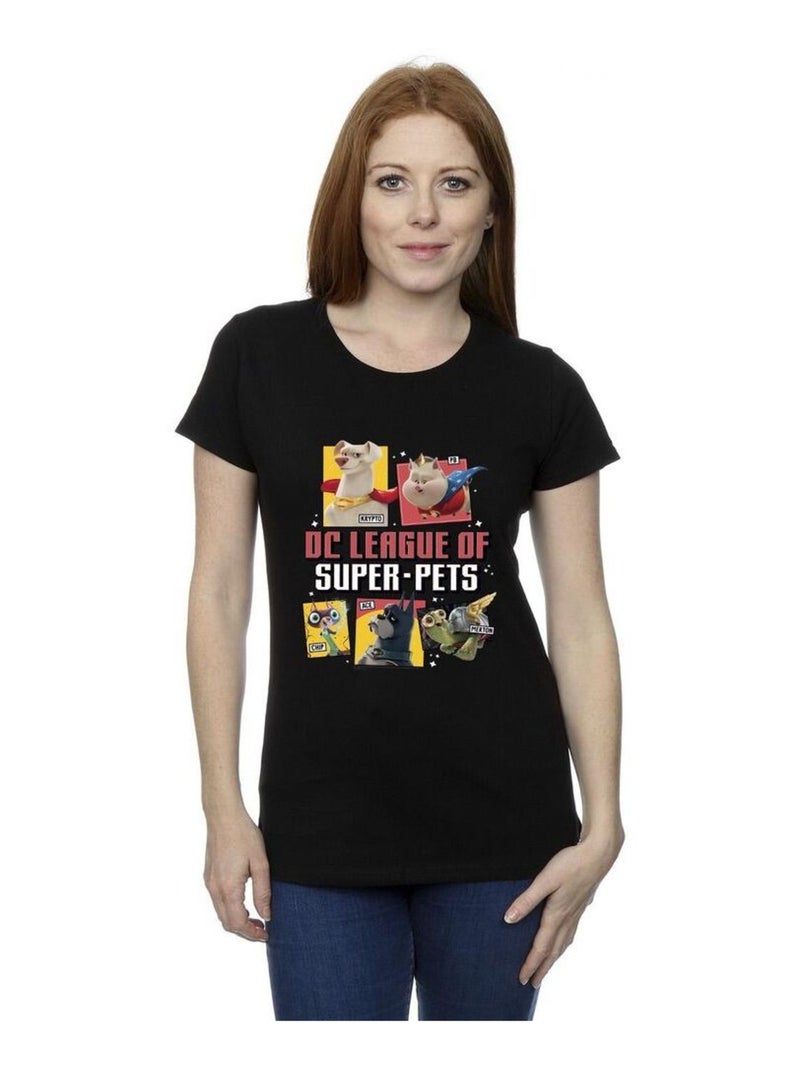 DC Comics - T-shirt DC LEAGUE OF SUPER-PETS Noir - Kiabi