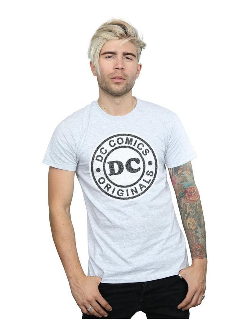 DC Comics - T-shirt DC ORIGINALS Gris chiné - Kiabi