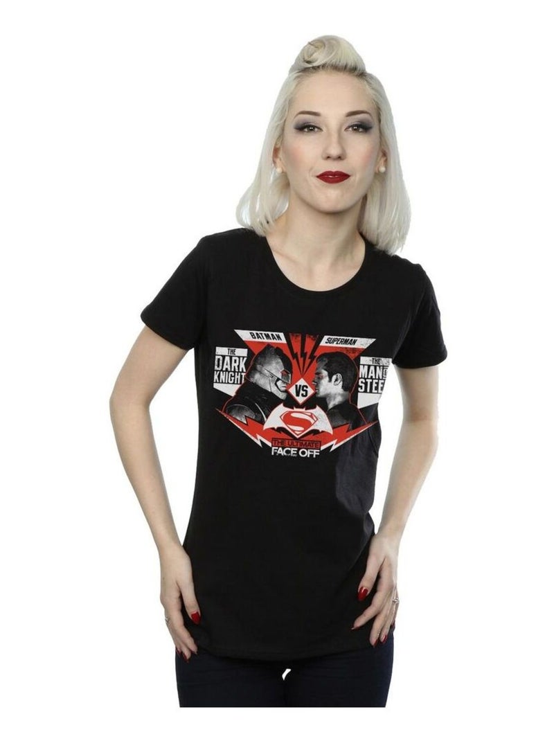 DC Comics - T-shirt FACE OFF Noir - Kiabi