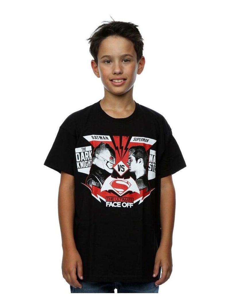 DC Comics - T-shirt FACE OFF Noir - Kiabi
