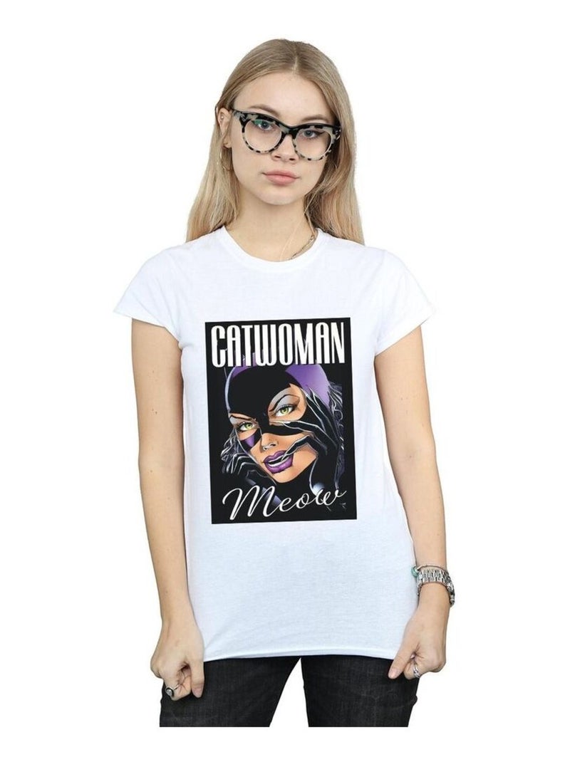 DC Comics - T-shirt FELINE FATALE Blanc - Kiabi