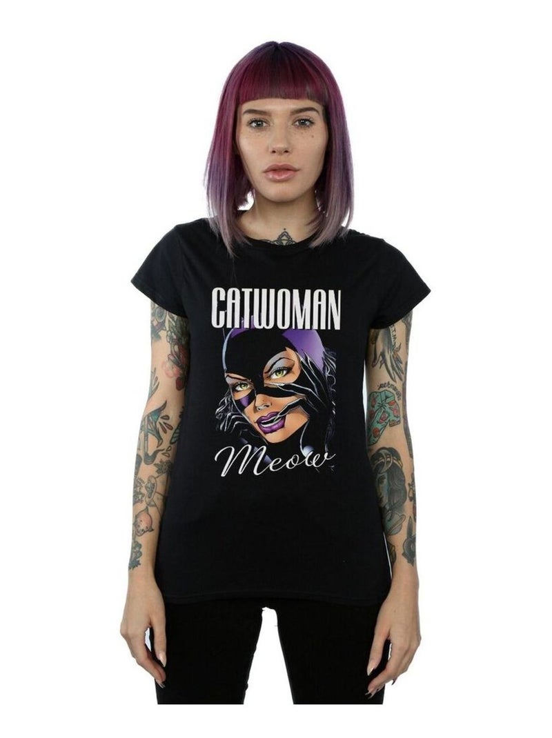 DC Comics - T-shirt FELINE FATALE Noir - Kiabi