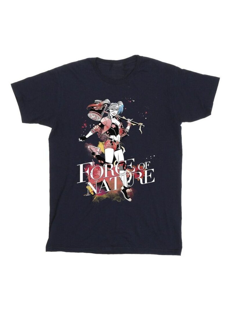DC Comics - T-shirt FORCES OF NATURE Bleu marine - Kiabi