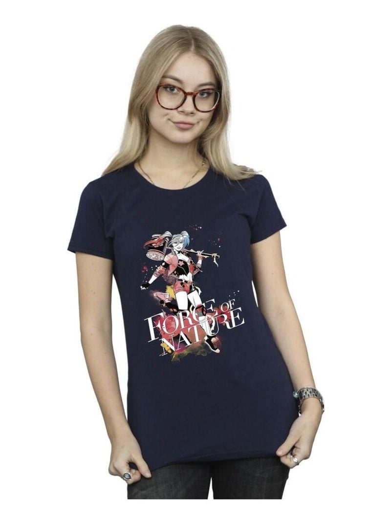 DC Comics - T-shirt FORCES OF NATURE Bleu marine - Kiabi
