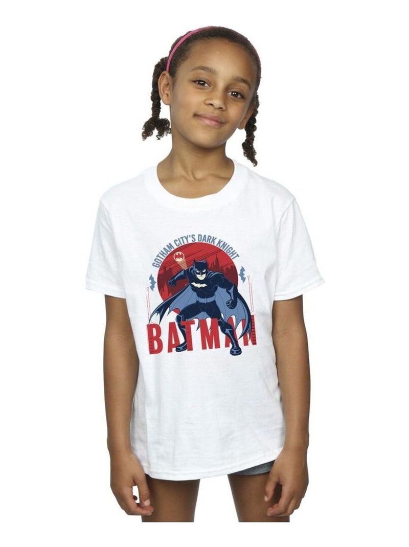 DC Comics - T-shirt GOTHAM CITY Blanc - Kiabi