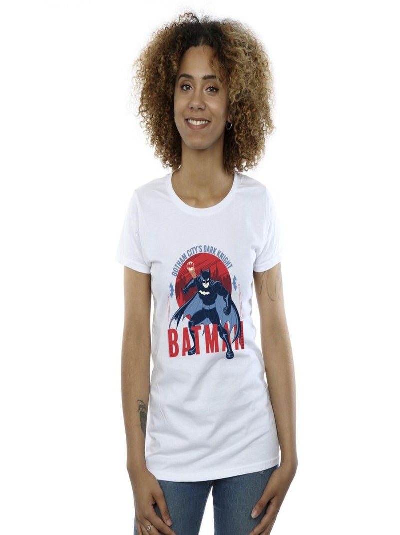 DC Comics - T-shirt GOTHAM CITY Blanc - Kiabi
