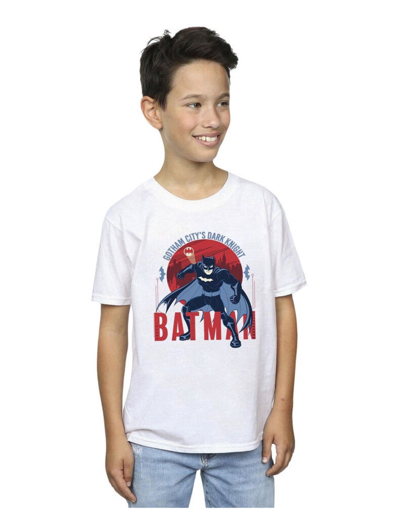 DC Comics - T-shirt GOTHAM CITY Blanc - Kiabi