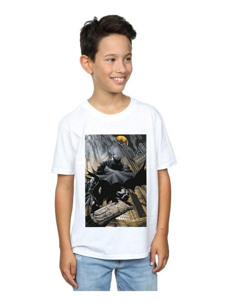 DC Comics - T-shirt GOTHAM CITY Blanc - Kiabi