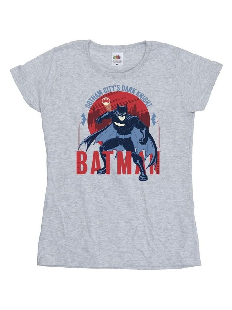 DC Comics - T-shirt GOTHAM CITY Gris chiné - Kiabi