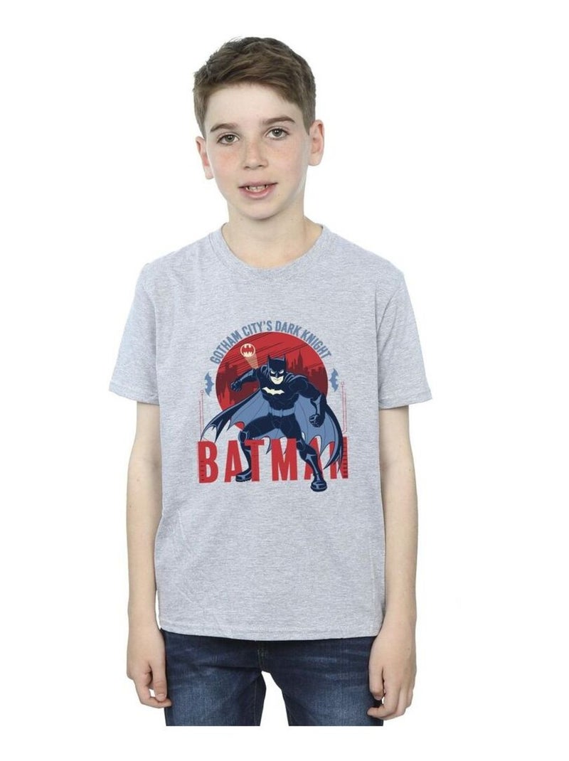 DC Comics - T-shirt GOTHAM CITY Gris chiné - Kiabi