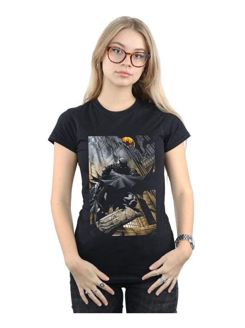 DC Comics - T-shirt GOTHAM CITY Noir - Kiabi
