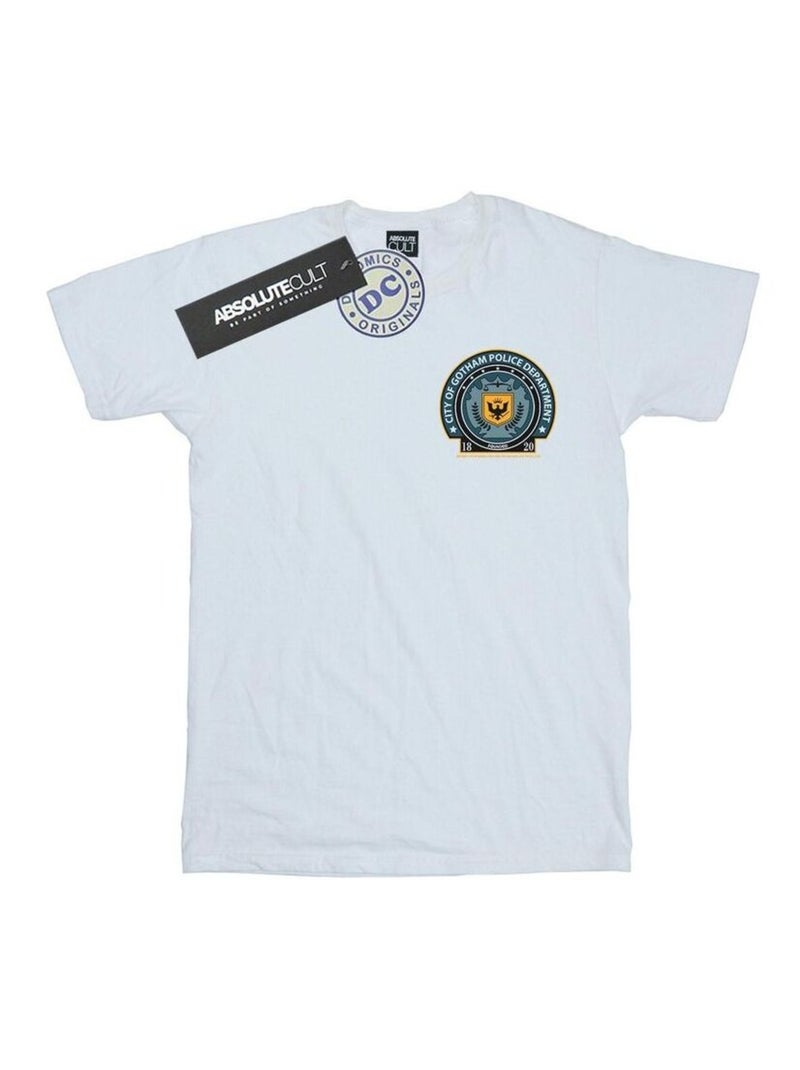 DC Comics - T-shirt GOTHAM POLICE DEPT Blanc - Kiabi