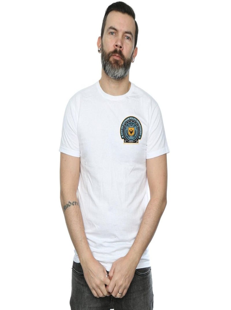 DC Comics - T-shirt GOTHAM POLICE DEPT Blanc - Kiabi