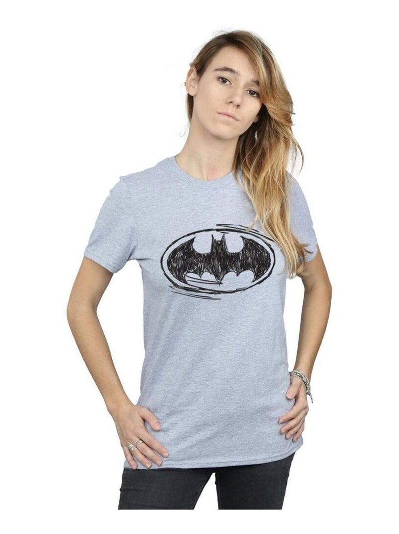 DC Comics - T-shirt Gris chiné - Kiabi
