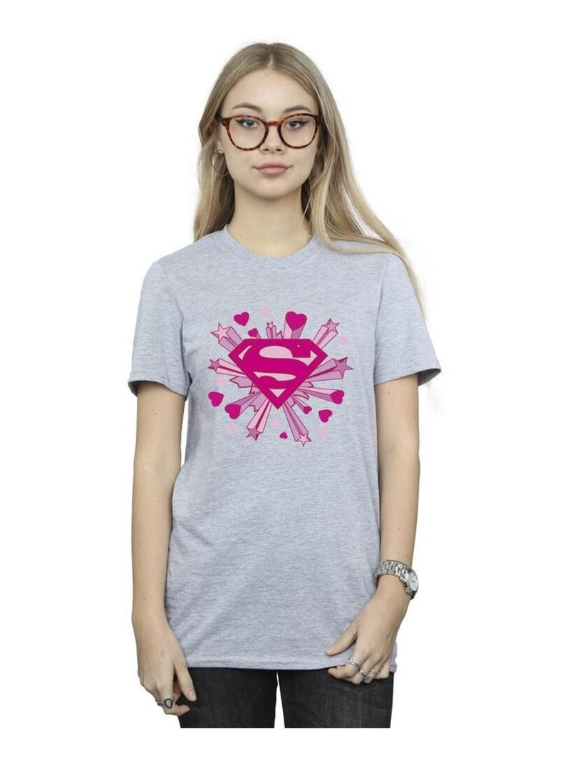 DC Comics - T-shirt Gris chiné - Kiabi